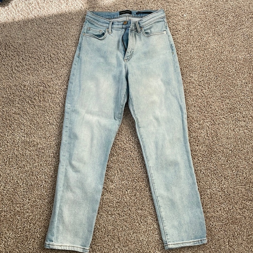 High Rise Straight Banana Republic Jeans - Light Wash